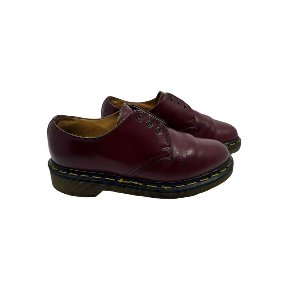 Vintage Dr. Martens 1461 Womens Size 3UK Red Quilon Made in England Oxford US 5